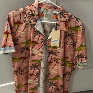- Men's Scotch & Soda Tropical Print Shirt - New w/ Tags (L)